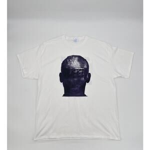 Lil Baby Chris Brown One of Them Ones Tour T-Shirt XL White Graphic Tee